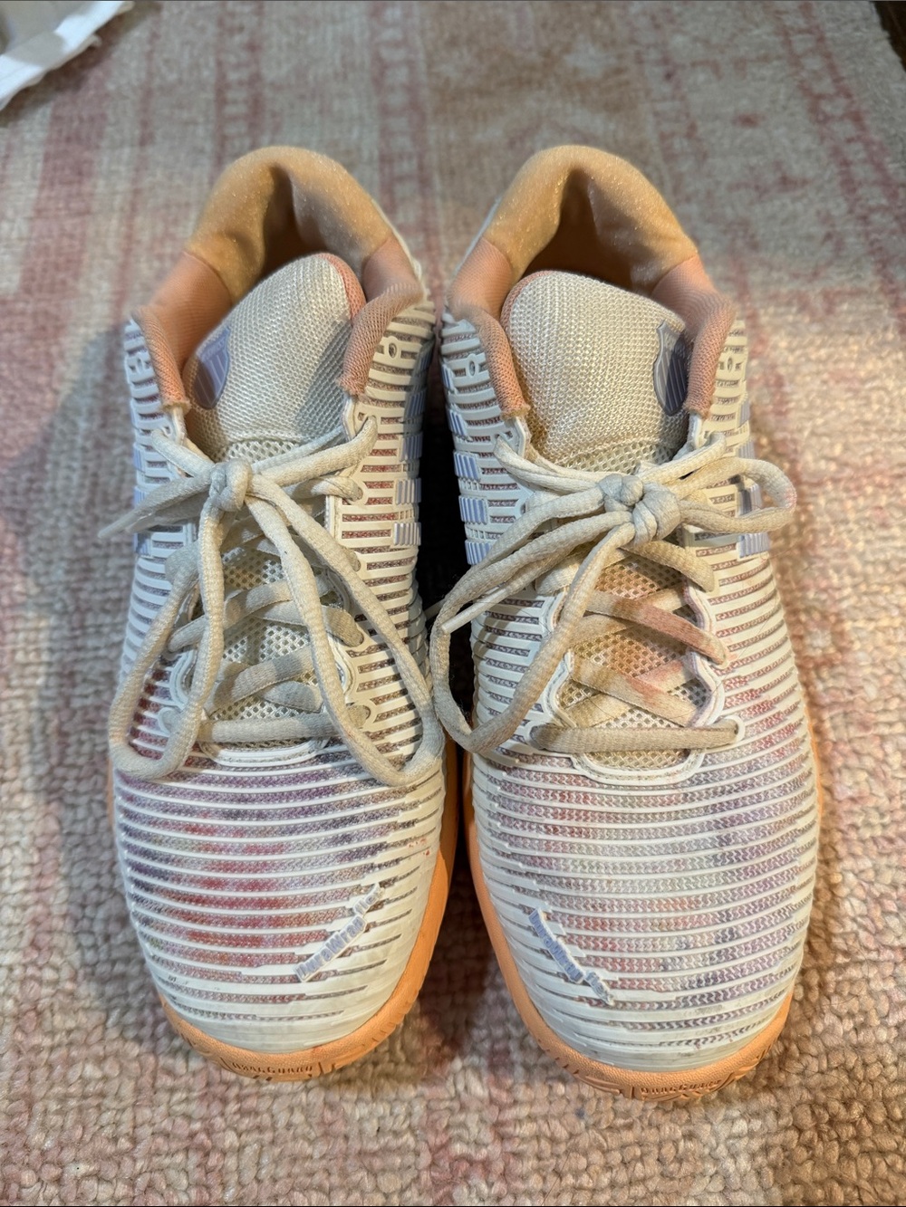 K-Swiss Women's Athletic Sneakers in Pink and Cream